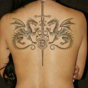 this is my dream tattoo ! I just wanna have that ink on my back !#megandreamtattoo#OrdoDracul#pleasebeme