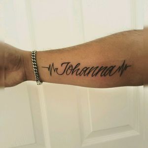 My first Tattoo, Mothers name!