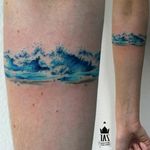 #megaandreamtattoo #armbandtattoo  because water is calming, even the raging sea can calm the storm inside of me.