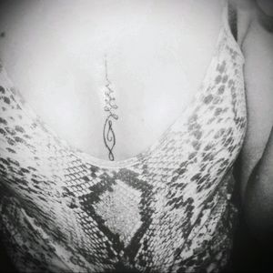 Tattoo uploaded by Adelina Bursuc • #unalome #chest #sternum #small •  Tattoodo
