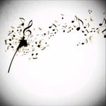 1st tat I want on the back of my left shoulder, I want the music notes to be to an actual song💪✌🎶💜