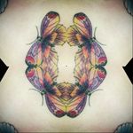 borboleta da Marielly cores cores😍 obrigada😉 #tattoofeminina #skin #detalhes #tracosfinos #delicada #tats #tatuaje #flowers #flores #borboleta #colors #tattoocolors #TatuadoraBrasileira #robertamarela #robertanogueira #worktattoo