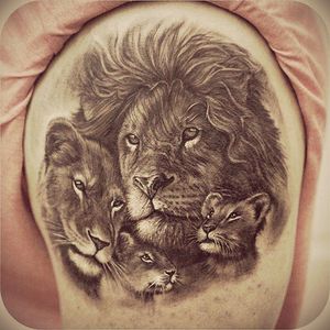 This kind of lion is a dream to let it be tattood by #megandreamtattoo