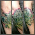 #yoda #arm #tattoo by Mike. #starwars #nerdthings #maytheforcebewithyou #love #amazing #tattoo #tattoos #starwarstattoo #yodatattoo