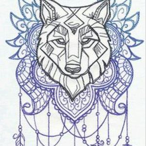 #megandreamtattoo #wolf #mandala_tattoo