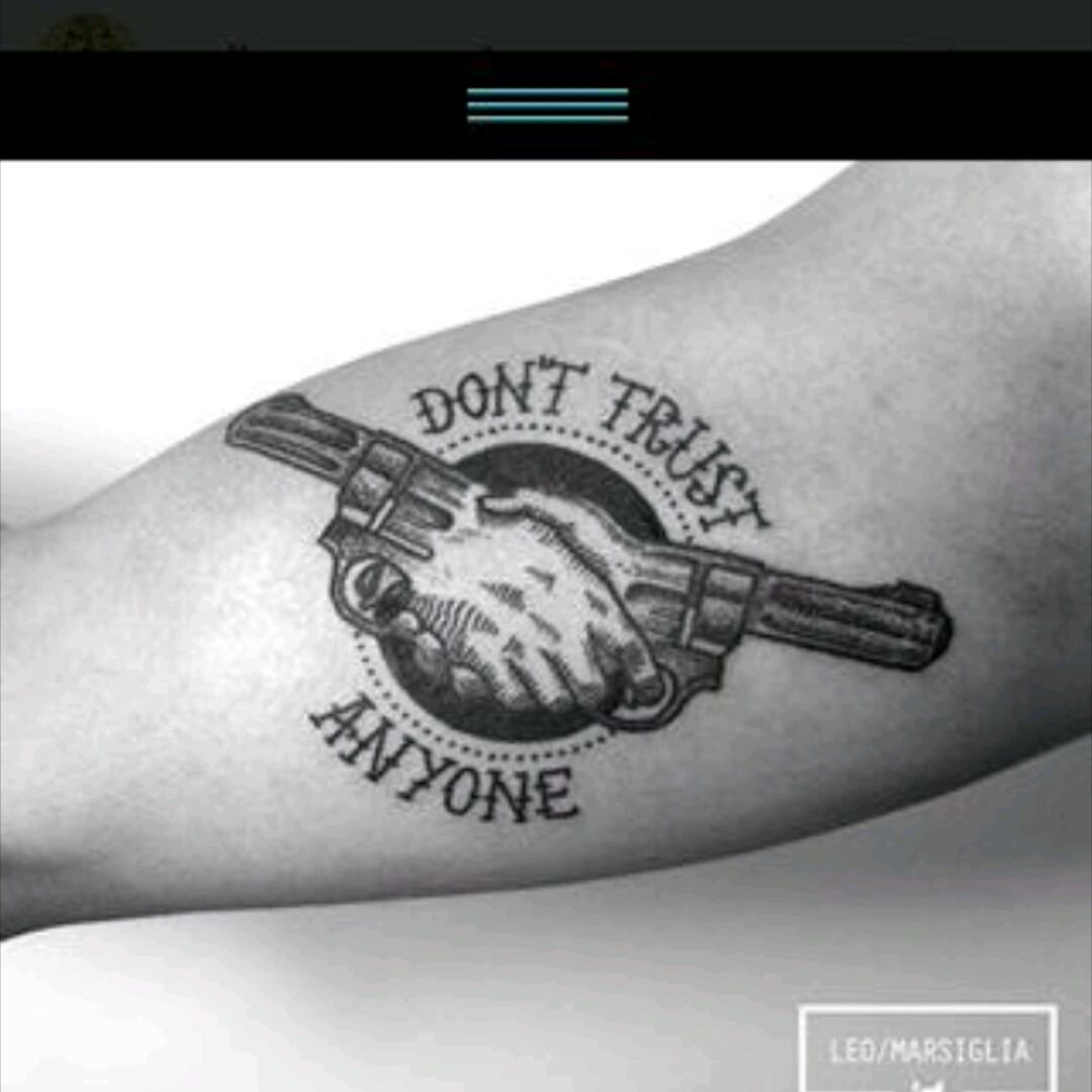 Dont trust anyone Instagram jackankersen  Tribal tattoos Geometric  tattoo Tattoos