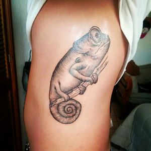 #Chameleon #camaleão #camaleon Painful af. Most recent tattoo