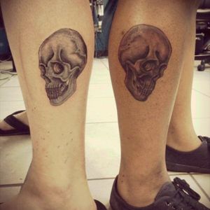 Matching Evil Dead tats with my fiance done by Marcos Morales at Ghostown Body Art