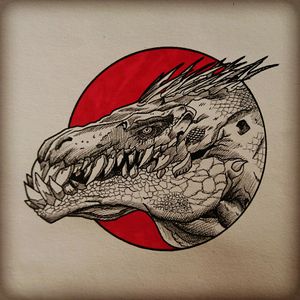 Dynodrake #Dynodrake #dyno #drake #dragon #dinosaure #design #art #crocodile #Red #concept #sketch #dessin #croquis #