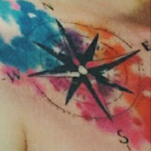 #compass #watercolorcompass #WatercolorDesigns #watercolour #firsttatoo
