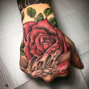 #Rose #Red #Cali #Letters #Tribal