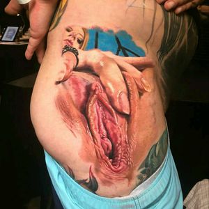 #tattoo #colortattoo #colorful #realistic #realism #sexy #Erotic #erotictattoo #sexydevil #pussy #vagina #realistic #photorealism #love #tattoodo #dreamtattoo #ink #art #tattoed #fullcolor