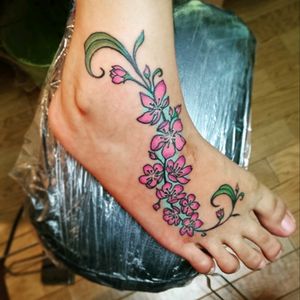 Flower tattoo freehand freestyle