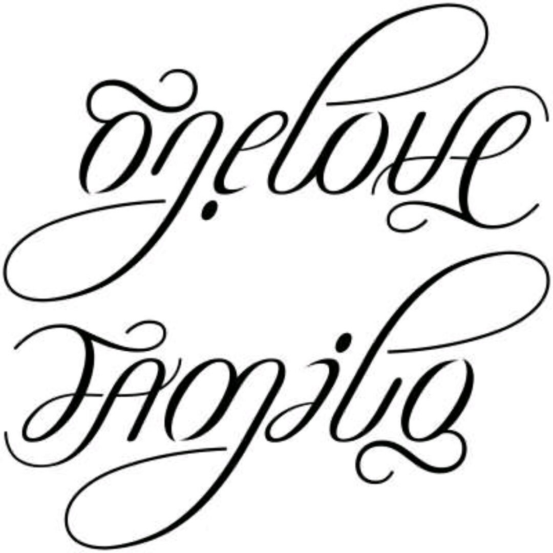 Save Me A Seat Scholastic Gold Tattoo Ambigram Love Yourself Her PNG  Clipart Ambigram Angle Area