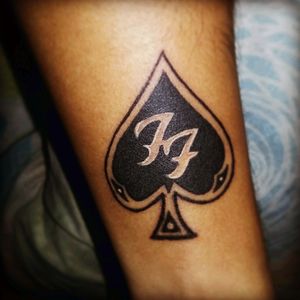This is my third tattoo, #AceOfSpades #FooFighters