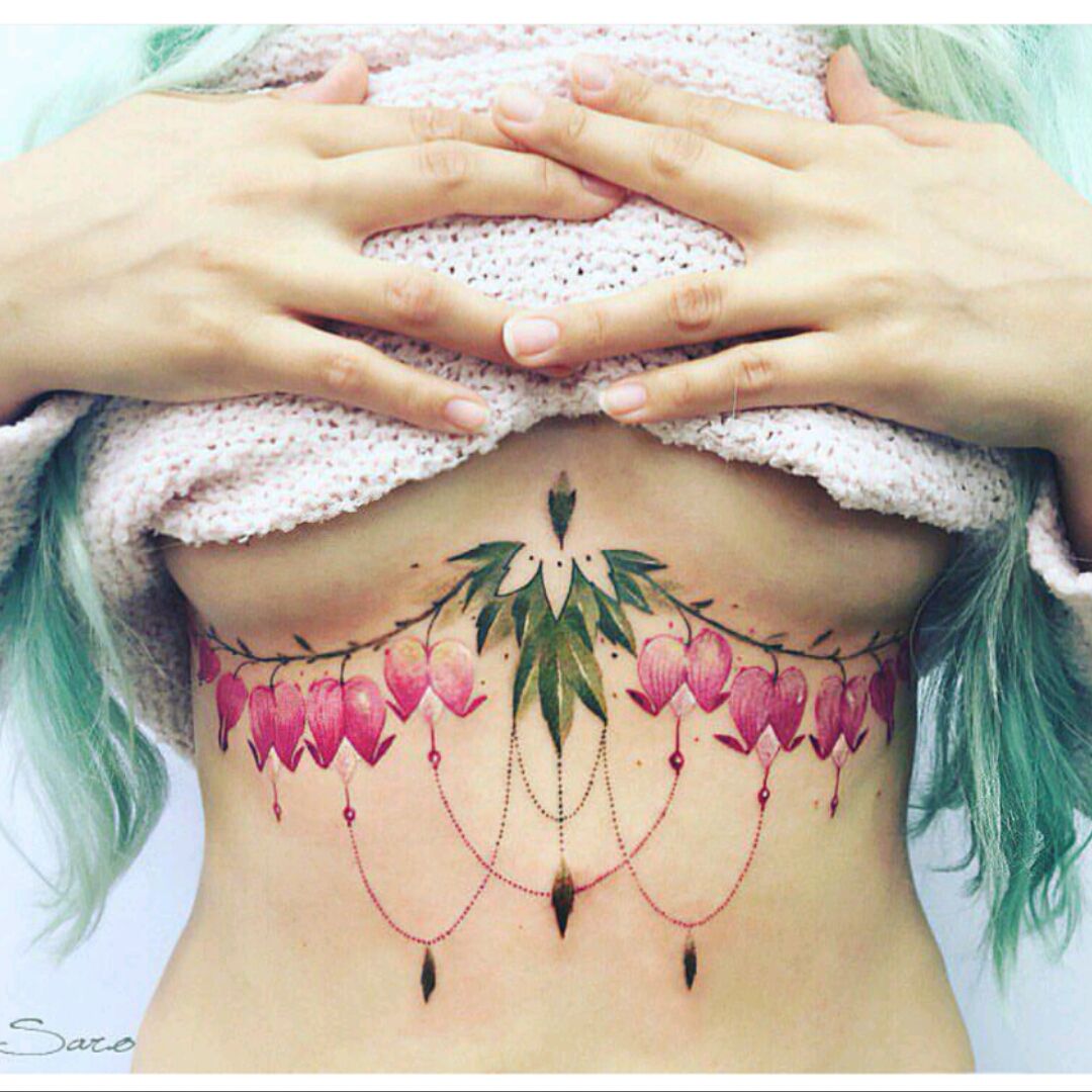 300 Beautiful Chest Tattoos For Women 2023 Girly Designs  Piece