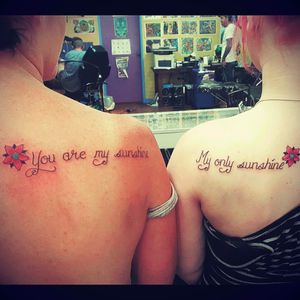 First tattoo with mym mum, love her dearly xx