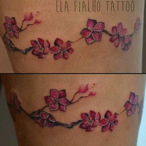 #blossom #delicatetattoos #tatuagem #brasil #brazil #saopaulo #ladytattooers #flowers