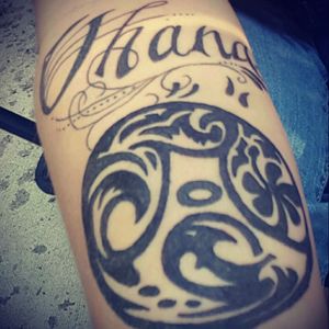 This is my family crest with the Hawaiian word Ohana which means family. :)