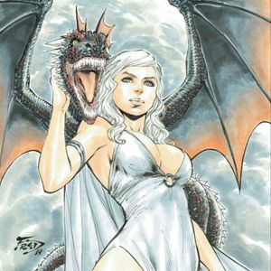 Daenerys Targaryen. Please #meganmassacre I need a badass woman to tattoo his such as yourself. COMPLETE ARTISITC CONTROL. As long as it's dany, I don't care! #megandreamtattoo