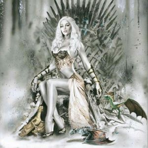 Daenerys Targaryen. Please #meganmassacre I need a badass woman to tattoo his such as yourself. COMPLETE ARTISITC CONTROL. As long as it's dany, I don't care! #megandreamtattoo