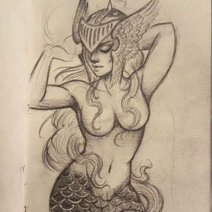 Would love a mermaid inspired or goddess inspired tattoo, this one just happens to kill two birds with one stone! #megandreamtattoo