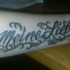 Tattoo uploaded by Candice VanKannel Werner • My Love in German, our marriage tattoo. #Marriage #marriagetattoo #german #mylove • Tattoodo Tattoo uploaded by Candice VanKannel Werner • My Love in German, our marriage tattoo. #Marriage #marriagetattoo #german #mylove • Tattoodo