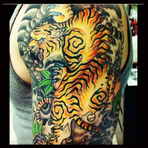 Shout to @biggabe for slapping this one @scorpionstudios #tiger  #japanese #japanesetiger