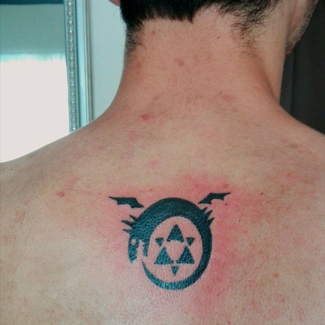 metal alchemist tattoo shoulder