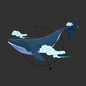 Geometric Whale. My own design. #megandreamtattoo