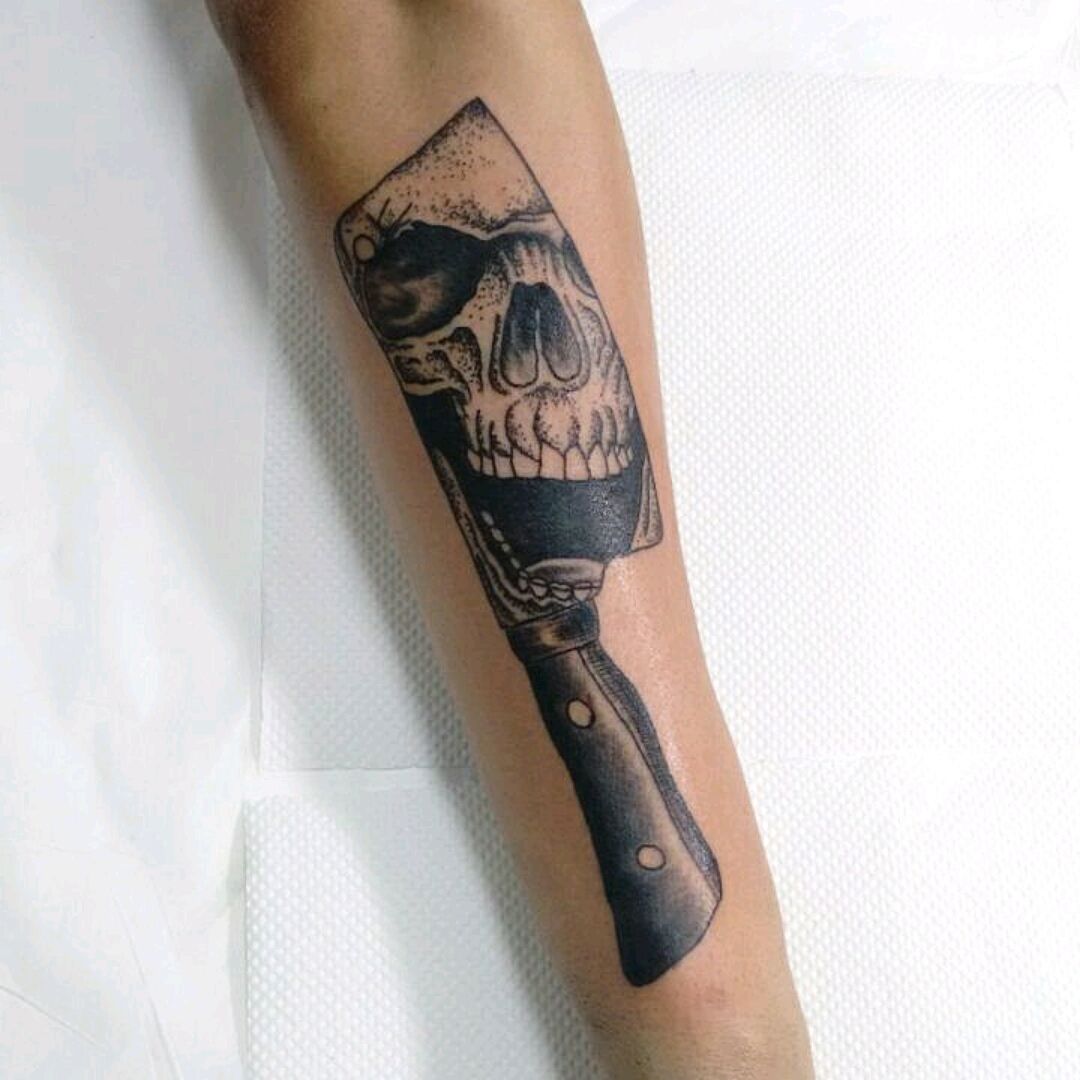 Almost Angels Tattoo Family  Skull cleaver by Chris For bookings contact  the studio on  01353666775  infoalmostangelscouk  Facebook