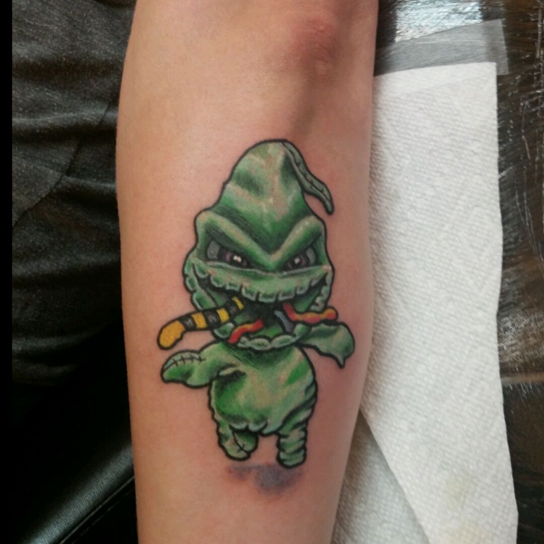 Oogie Boogie tattoo ink oogieboogie nightmarebeforechristmas nightmare  oogieboogietattoo jackskellington colortattoo eternalink ilovemyjob   By Ink by Anna  Facebook