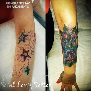 #saintlouistattoo #saintlouis #luistattoo69 #inked #tanapele #tattooedgirls #tattoolife #coveruptattoo #cobertura #flowers