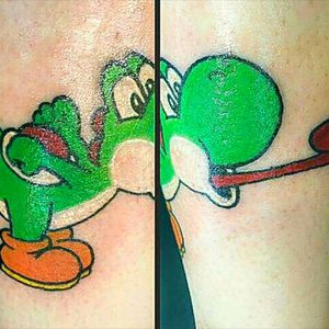 Yoshi (sorry bout the wrap) done by Sam Ramsey