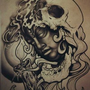 Used as *inspiration* for a leg piece my homie (Cecil Harvey, apprentice tattooist) did on me.#inspiration #ideas