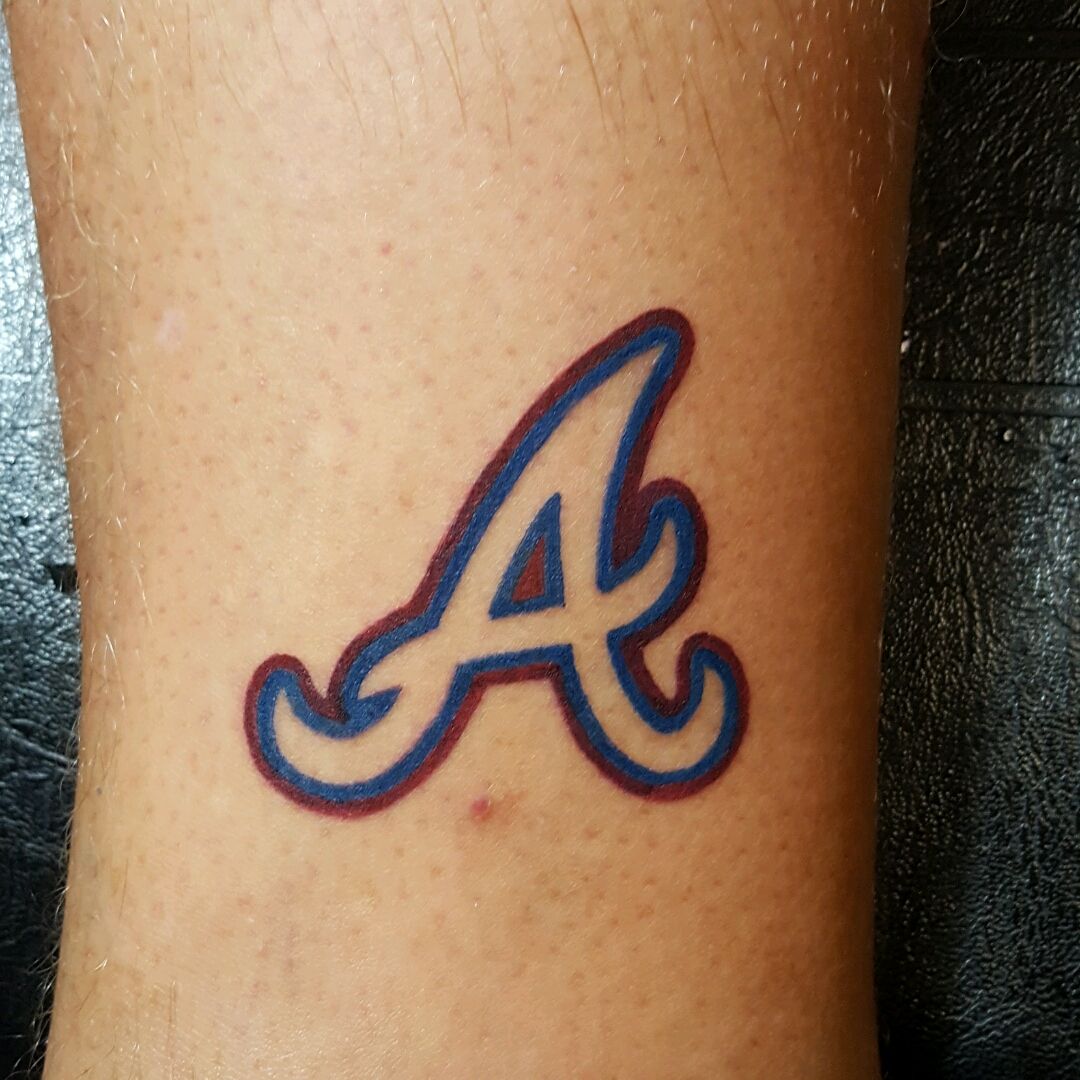 Tattoo uploaded by Sam Ramsey • Atlanta braves tattoo by Sam