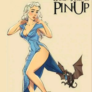 Daenerys Targaryen pin up, how cool is that?? #megandreamtattoo