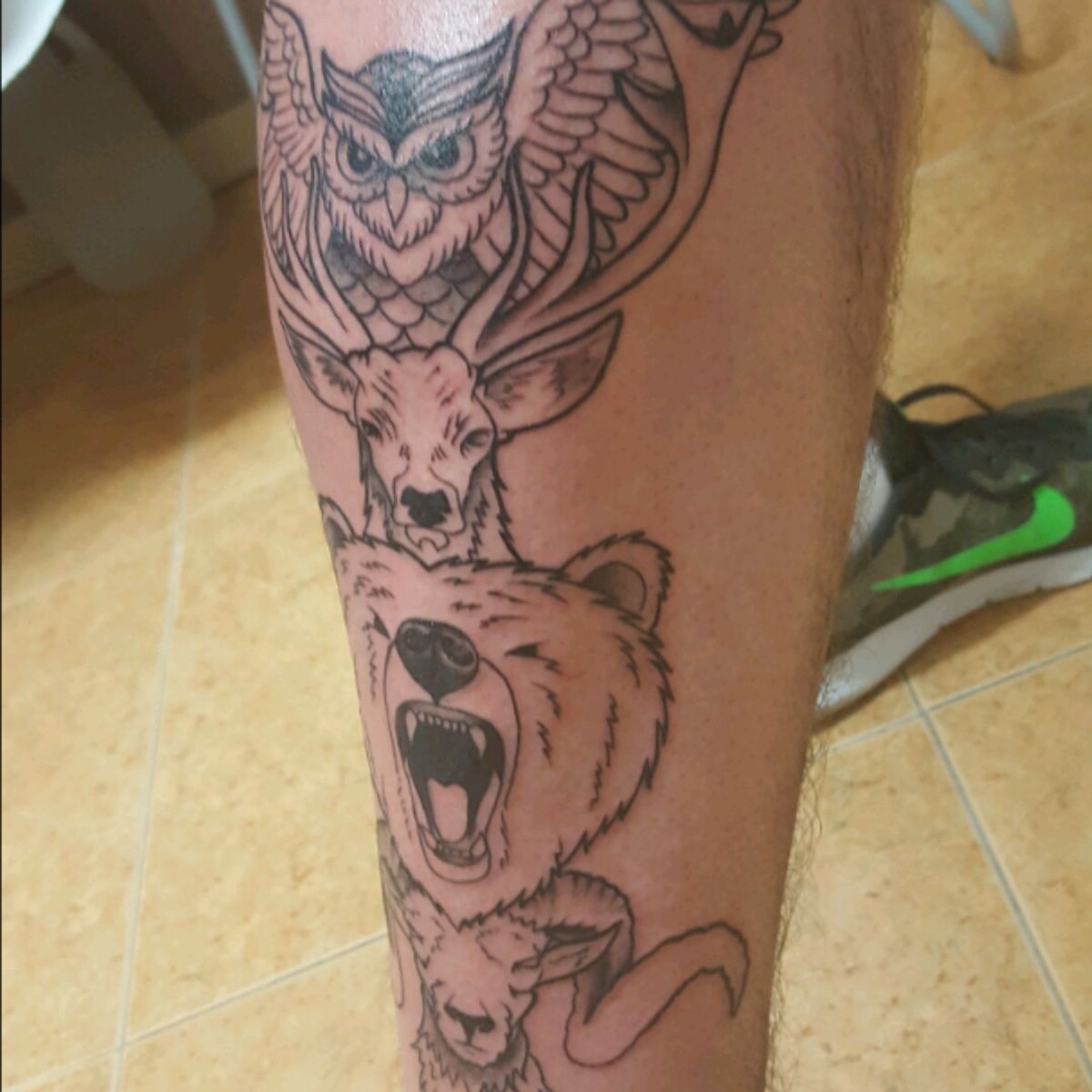 Tattoo Uploaded By Mitchell Borrego O Callaghan My Graphic Totem Pole With With All The Animals I Feel Represent The Values You Need In Life Wisdom Finesse Strength And Resilience Animals Totem Totempole