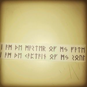 I AMTHE MASTER OF MY FATEI AM THE CAPTAIN OF MY SOUL#Runes