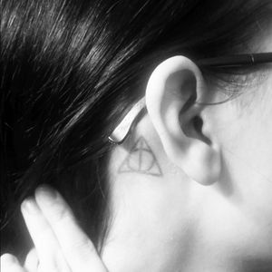 3rd tattoo, spurr of the moment tattoo but I love it, I mean its from Harry Potter and it looks good, so I'm happy lol.
