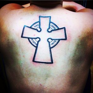 First tattoo #celtic #cross #family #1