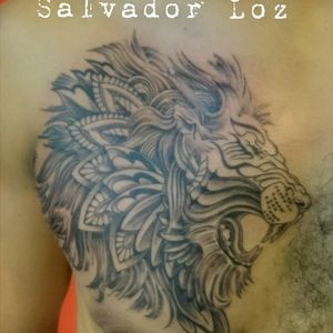#lion #lion_tattoo #blackandgreyanimal #salvadorloz #srcamaleon