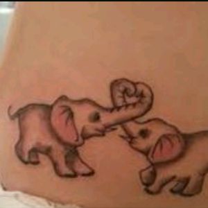 Cute bestie tat #elephants
