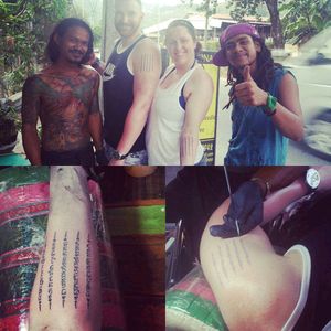 #SakYant #Bamboo Tattoos in #Thailand