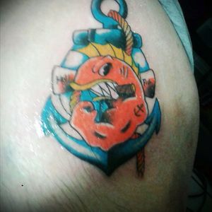 Hellfish tatto, tattoo by chamuco#HellfishTattoo#simpsontattoo#graphic#Natural#chamuco