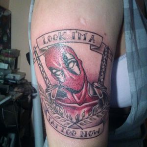 Deadpool tattoo by Andres Atero#Deadpool #marvel #comic