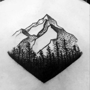 I love my new Mountain tat. #mountain #tree