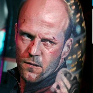 #tattoo #realism #realistic #statham #jason #JasonStatham #movie #moviecharacter #holywood #color #colorful #portait #portaittattoo #hyperrealism #art #ink #inked #dreamtattoo #unreal #detail #tattooart #artwork #colorportrait #ColorPortraits one part is a photo and the other is the tattoo. Gueas which :p