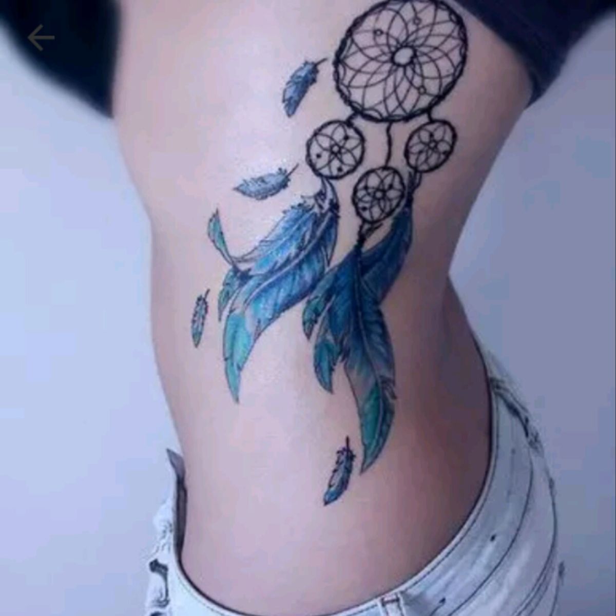 татуировки на спине девушек ловец снов