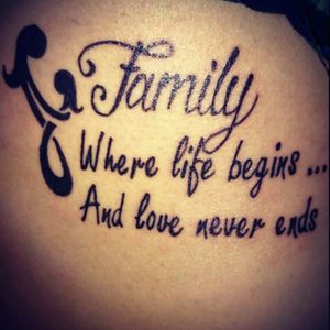 #Tattoo #Blacktattoo #Familytattoo #Sidetattoo